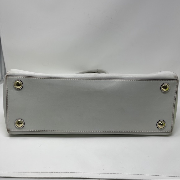 Coach Madeline 11554 Ivory leather satchel shoulder bag expandable - Picture 6 of 16